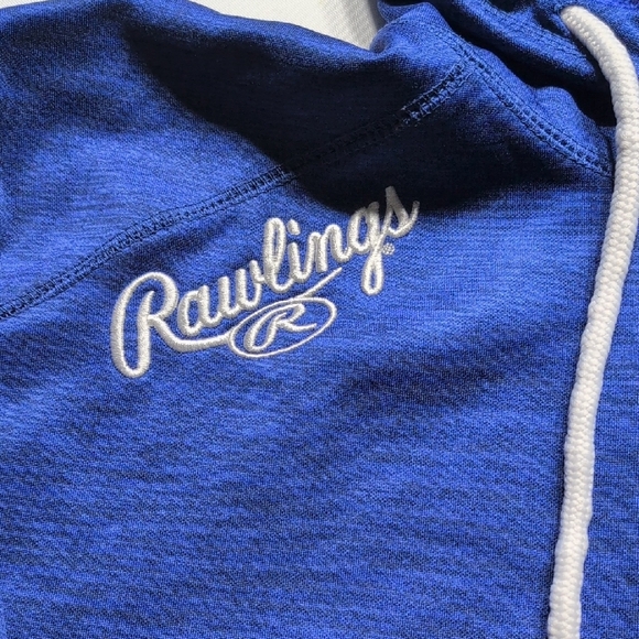Rawlings Blue Athletic Hoodie Sweatshirt - Picture 2 of 8